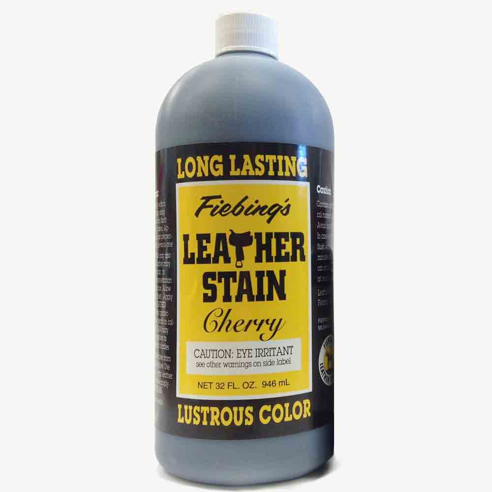 Fiebing's Leather Stain, Ledereinziehfarbe mit Leinl, CHERRY 946 ml Kirschenrot